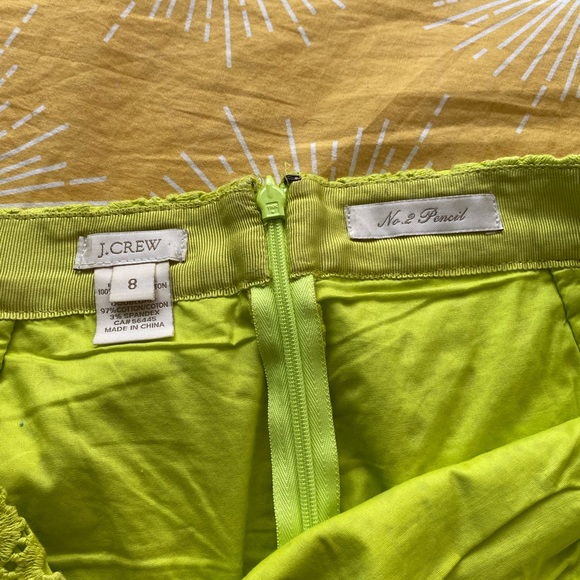 JCrew Lace Pencil Skirt - 8 - Picture 2 of 2